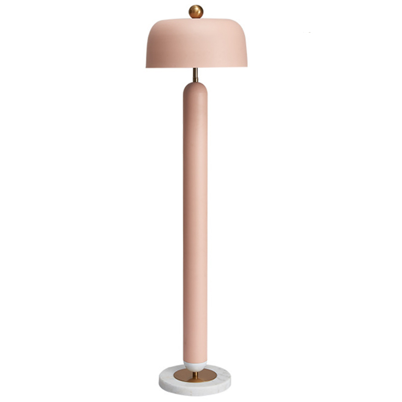 Meet pink Floor lamp Розовый пастельный Латунь в Перми | Loft Concept 