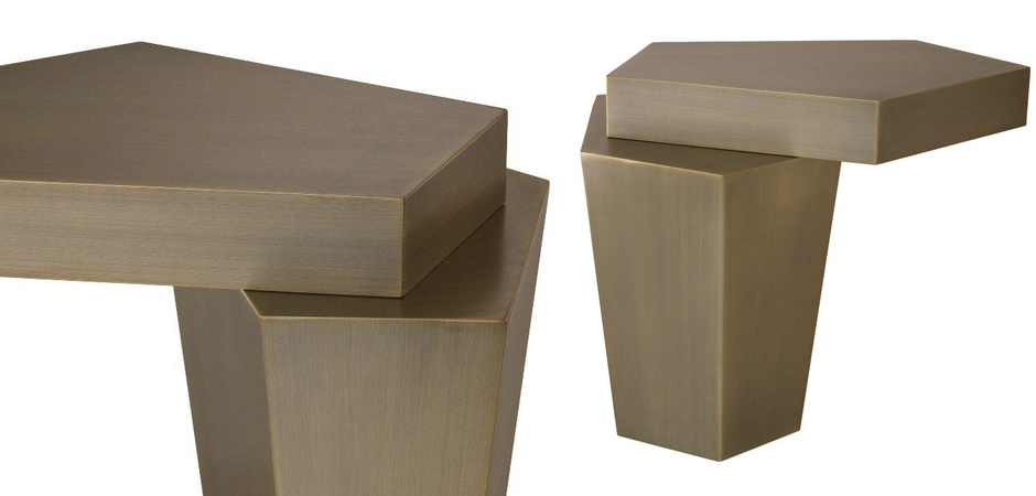 Приставной стол Eichholtz Coffee Table Calabasas High brass Приставной стол Eichholtz Coffee Table Calabasas High brass - Loft-Concept в Перми