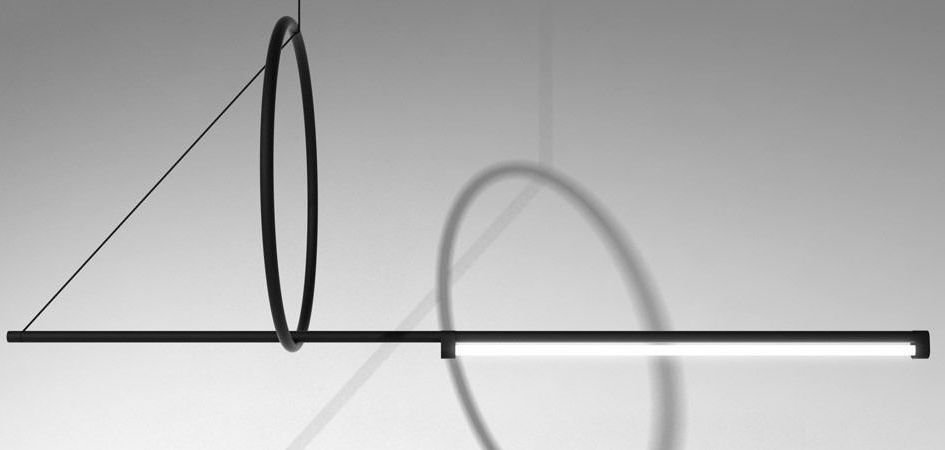 Люстра Suspension Cercle Et Trait – Graphite Satine Люстра Suspension Cercle Et Trait – Graphite Satine - Loft-Concept в Перми