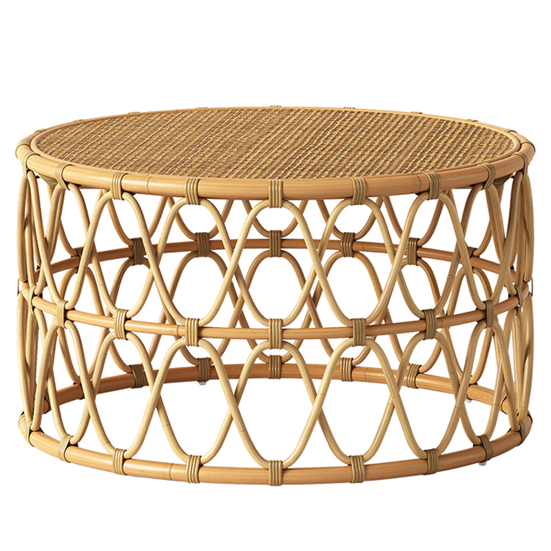 Кофейный стол Lotta Wicker Coffee Table Древесина в Перми | Loft Concept 