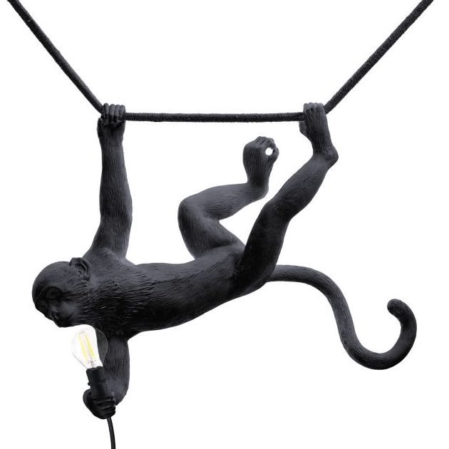 Подвесной светильник Seletti The Monkey Lamp Swing Black Черный в Перми | Loft Concept 