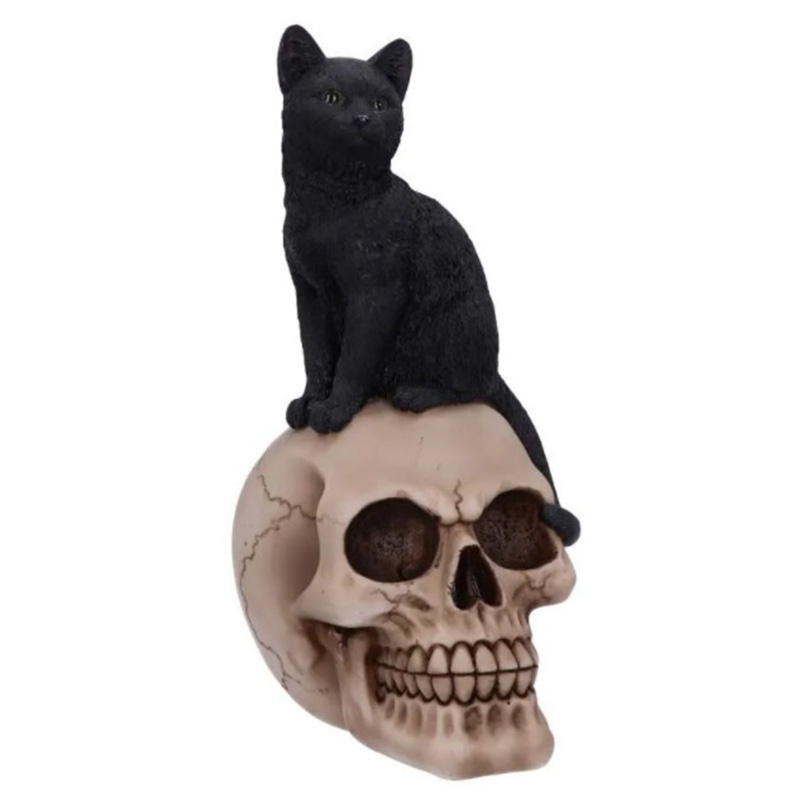 Статуэтка Skull Black Cat Черный в Перми | Loft Concept 