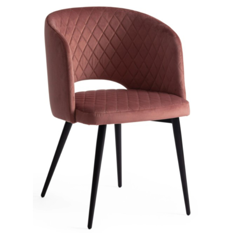 Стул Janice Coral Chair Коралловый Черный в Перми | Loft Concept 