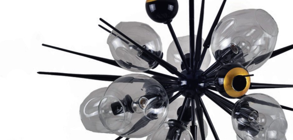 Люстра Boom Bubble Black 10 плафонов Люстра Boom Bubble Black 10 плафонов - Loft-Concept в Перми