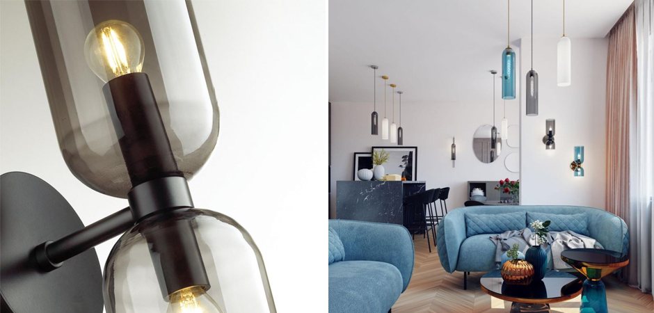 Бра Articolo Double Cup Черное Бра Articolo Double Cup Черное - Loft-Concept в Перми