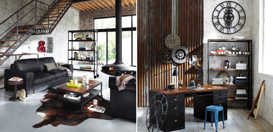 Стеллаж Industrial Bar Oak Stella Стеллаж Industrial Bar Oak Stella - Loft-Concept в Перми
