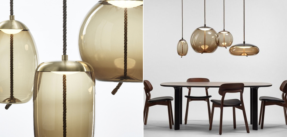 Подвесной светильник KNOT Small Amber glass Подвесной светильник KNOT Small Amber glass - Loft-Concept в Перми