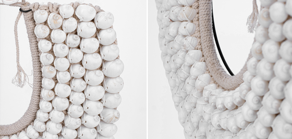 Ожерелье из ракушек на подставке Round Shell Necklace Ожерелье из ракушек на подставке Round Shell Necklace - Loft-Concept в Перми