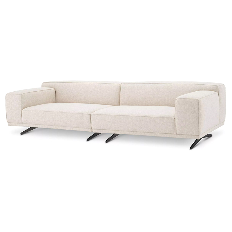 Диван Eichholtz Sofa Grasso Бежевый Черный в Перми | Loft Concept 