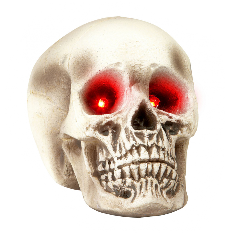 Аксессуар HALLOWEEN Skull Red Eyes Серый в Перми | Loft Concept 