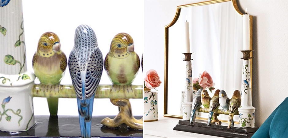 Двойной подсвечник Five Budgies Двойной подсвечник Five Budgies - Loft-Concept в Перми