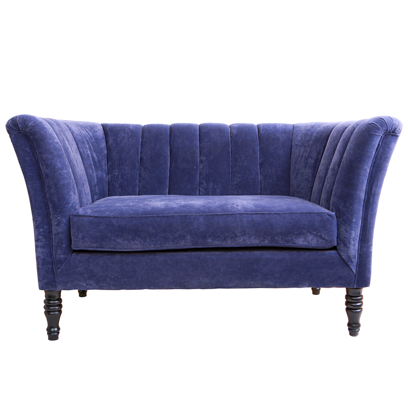 Диван Joffroi Sofa velour blue Синий в Перми | Loft Concept 