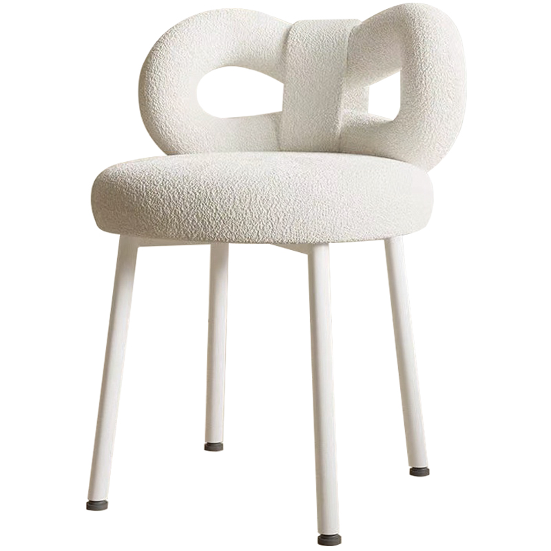 Стул Claire White Boucle Chair Белый в Перми | Loft Concept 