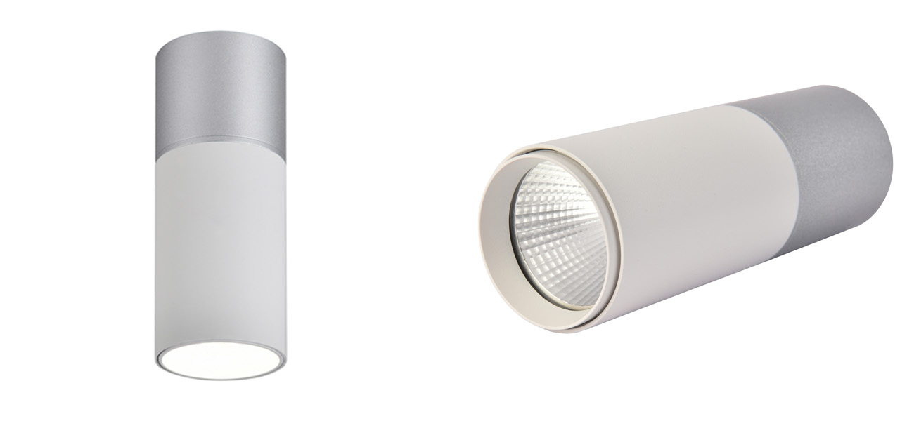 Накладной светодиодный спот Delightfull White&Silver - фото