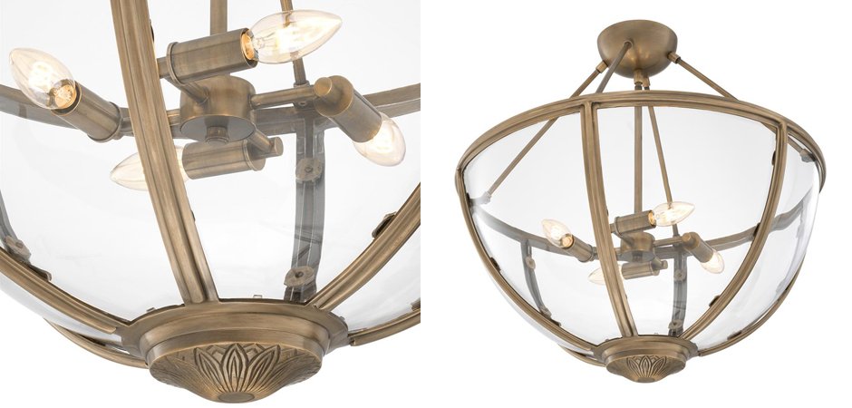 Потолочный светильник Eichholtz Ceiling Lamp Deveraux Antique brass - Loft-Concept в Перми
