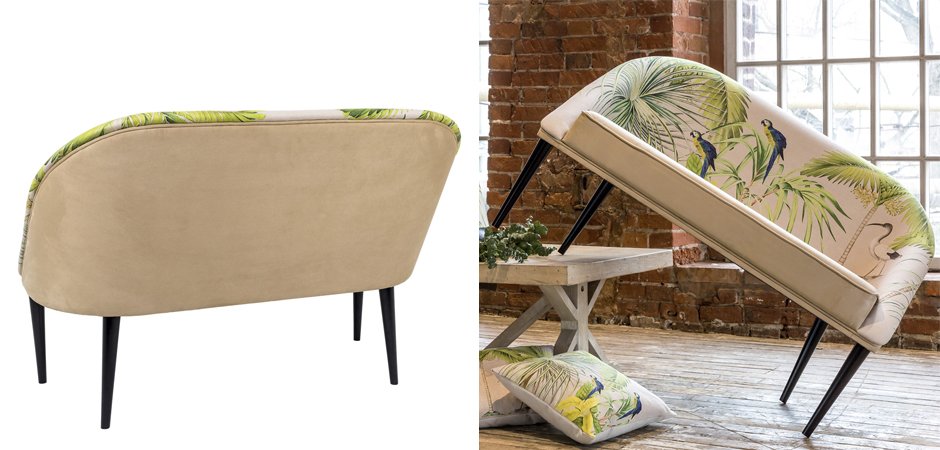Диван Sofa Jungle Andaman fond bleu Диван Sofa Jungle Andaman fond bleu - Loft-Concept в Перми