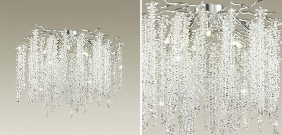 Люстра Хрустальная Fairy Tree Silver на 8 ламп Люстра Хрустальная Fairy Tree Silver на 8 ламп - Loft-Concept в Перми