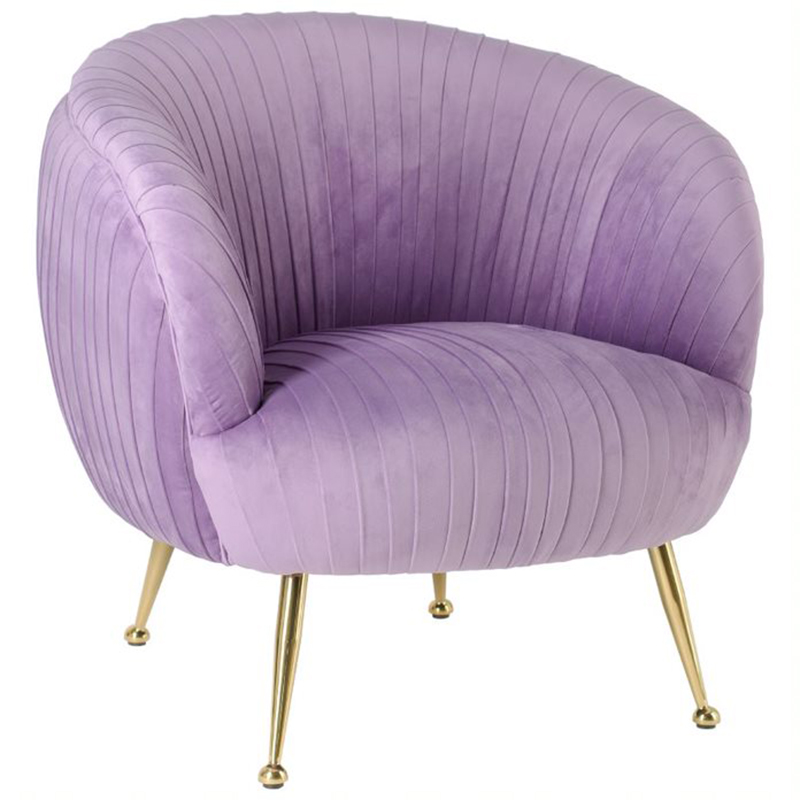 Кресло SOUFFLE CHAIR lilac Сиреневый матовое золото в Перми | Loft Concept 