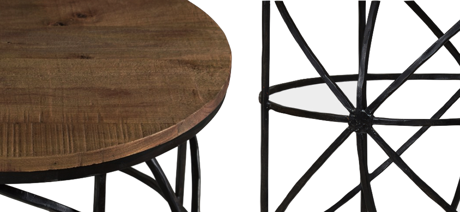 Журнальный стол Industrial Rust Round Sphero Table Журнальный стол Industrial Rust Round Sphero Table - Loft-Concept в Перми