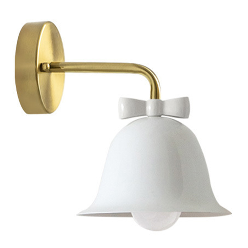 Бра Колокольчик Bell with Bow White Wall Lamp Белый Белый Красный Морская синь Золотой в Перми | Loft Concept 