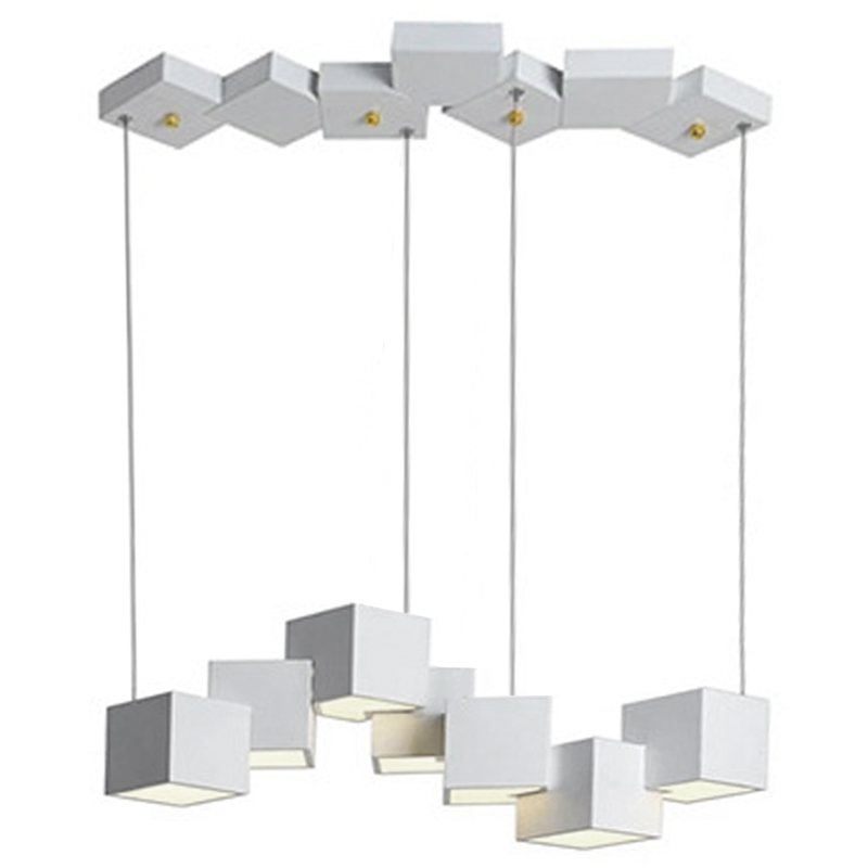 Дизайнерский светодиодный светильник Белый Eight Squares Lamp Белый в Перми | Loft Concept 