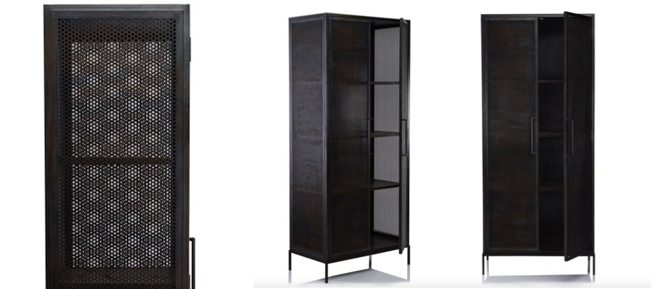 Шкаф Industrial Loft Dark Metal Tali Cabinet Шкаф Industrial Loft Dark Metal Tali Cabinet - Loft-Concept в Перми
