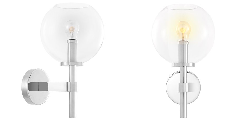 Бра Wall Lamp Jade Nickel Бра Wall Lamp Jade Nickel - Loft-Concept в Перми