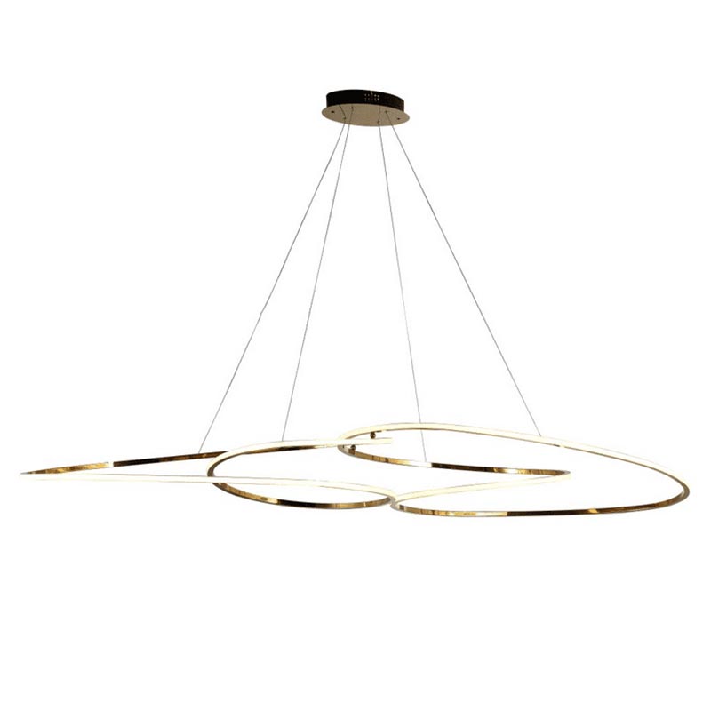 Люстра Adenor Ring Horizontal Gold Chandelier Золотой в Перми | Loft Concept 