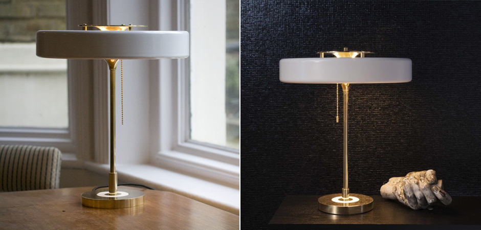 Настольная Bert Frank Revolve Table Lamp White Настольная Bert Frank Revolve Table Lamp White - Loft-Concept в Перми