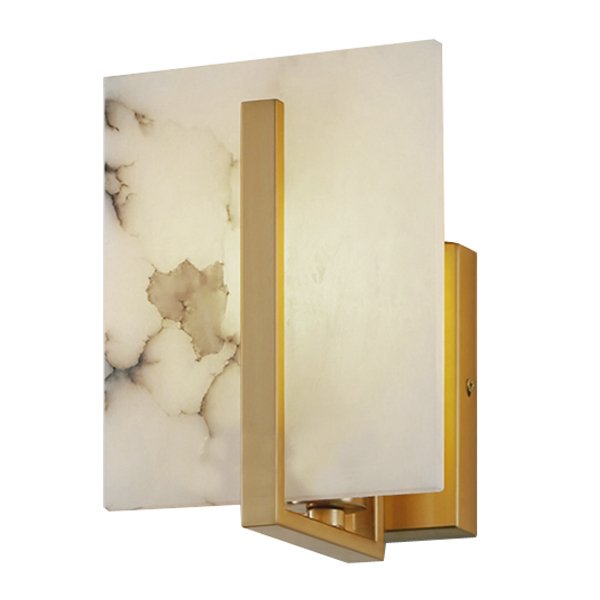 Бра Marble square Wall Lamp Латунь в Перми | Loft Concept 