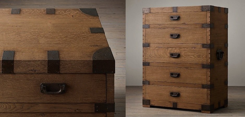 Комод в винтажном стиле Vintage Antique Oak Tall Комод в винтажном стиле Vintage Antique Oak Tall - Loft-Concept в Перми