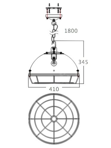 Светильник Loft Industrial Metal Cage Spiderweb в Перми