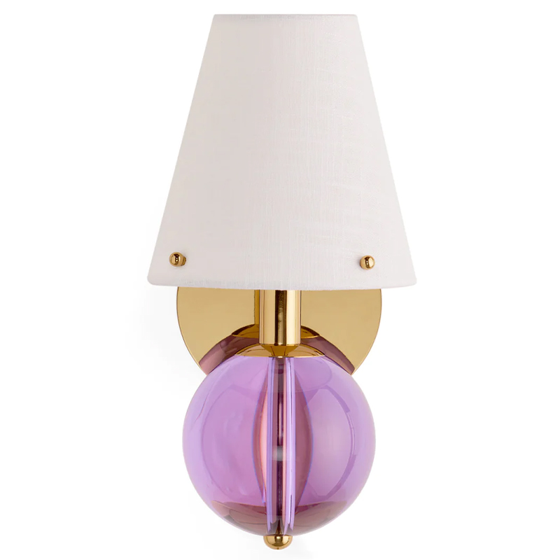 Бра BELVEDERE SCONCE Jonathan Adler Pink Золотой Белый Сиреневый в Перми | Loft Concept 