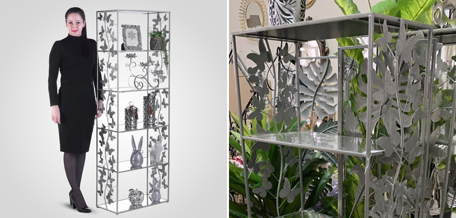 Стеллаж Silver Butterfly Wide Стеллаж Silver Butterfly Wide - Loft-Concept в Перми