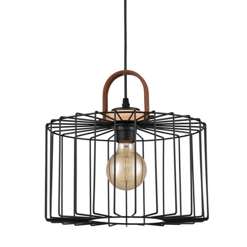 Подвесной светильник Cage Wire Color black D32 Черный в Перми | Loft Concept 