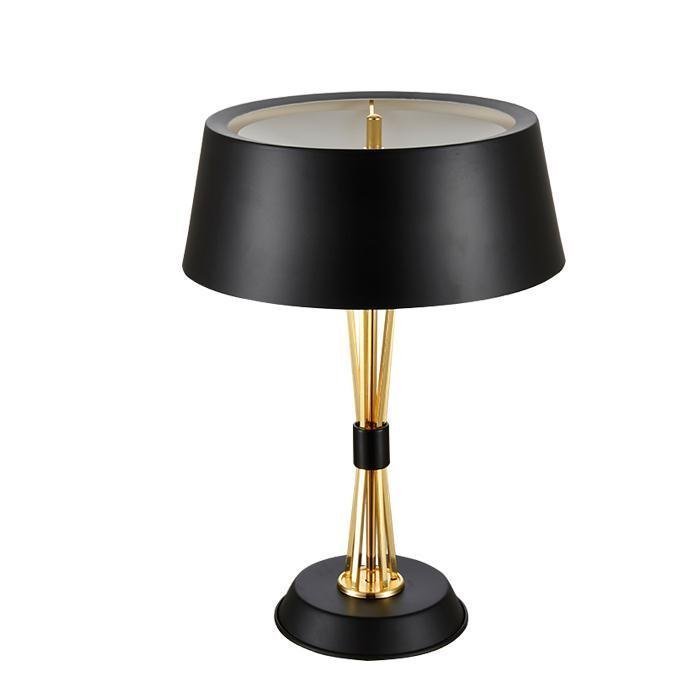 Настольная лампа MILES TABLE LAMP Delightful Глянцевое золото Черный Белый в Перми | Loft Concept 