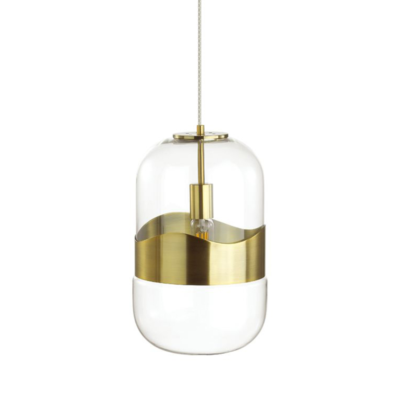 Подвесной светильник Igon Gold Hanging Lamp Золотой Прозрачный в Перми | Loft Concept 