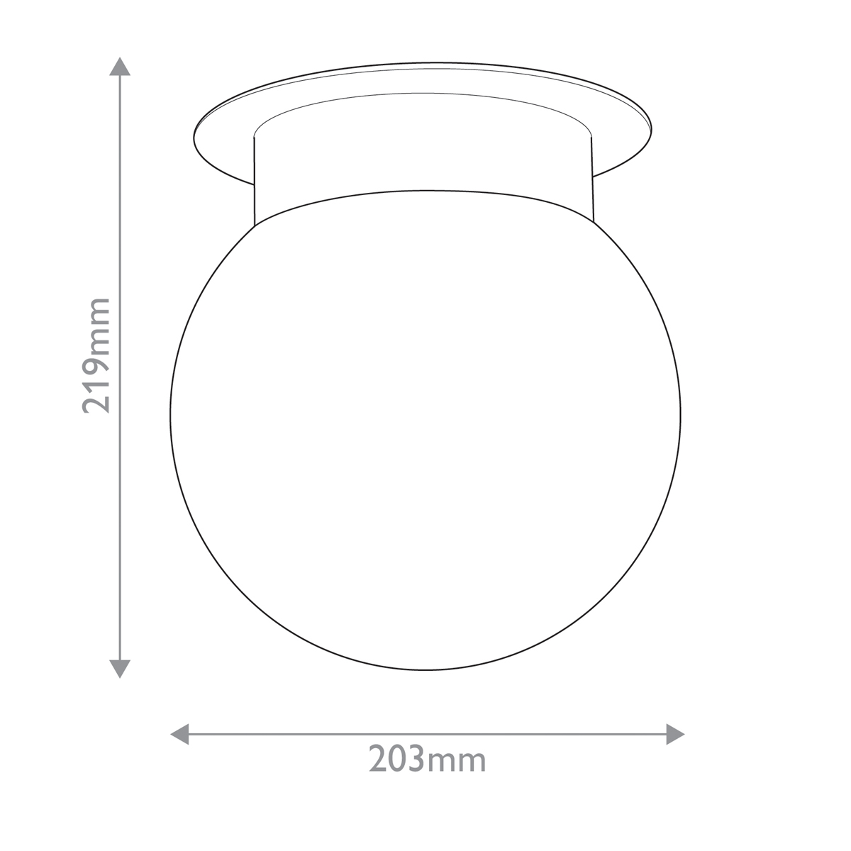 Потолочный светильник с белым матовым шарообразным плафоном Kichler в Перми
