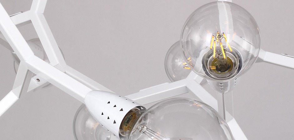 Люстра Polygon Chandelier 6 White Люстра Polygon Chandelier 6 White - Loft-Concept в Перми
