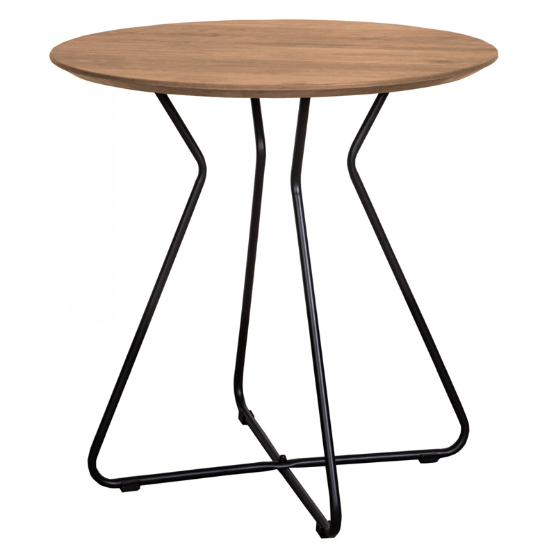 Приставной стол Matron Table round Черный Орех в Перми | Loft Concept 