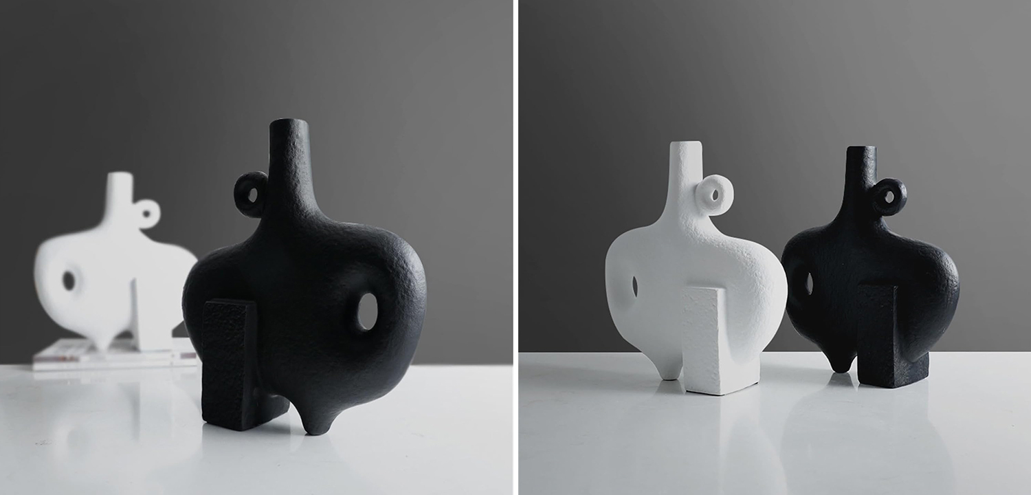 Ваза Molecule Collection Nao Black Vase - фото