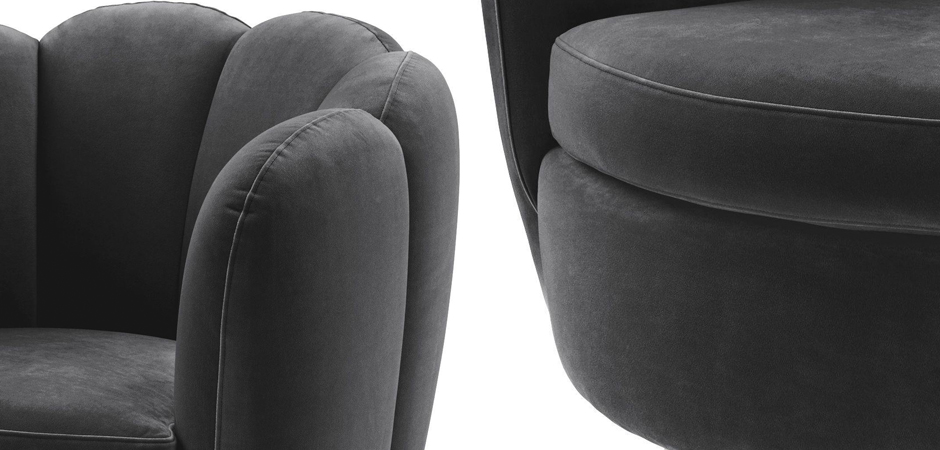 Кресло Eichholtz Swivel Chair Mirage dark grey Кресло Eichholtz Swivel Chair Mirage dark grey - Loft-Concept в Перми
