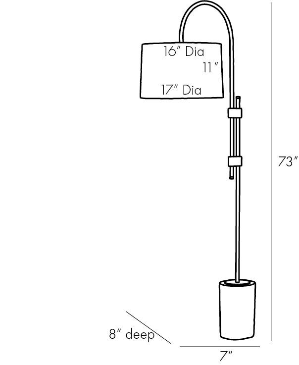 Торшер Arteriors ILY FLOOR LAMP в Перми