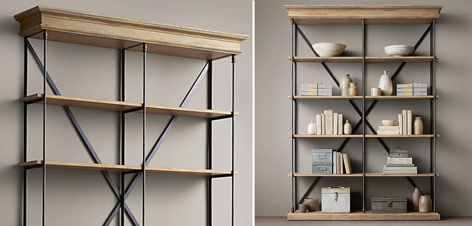 Стеллаж RH Old Oak Double Стеллаж RH Old Oak Double - Loft-Concept в Перми