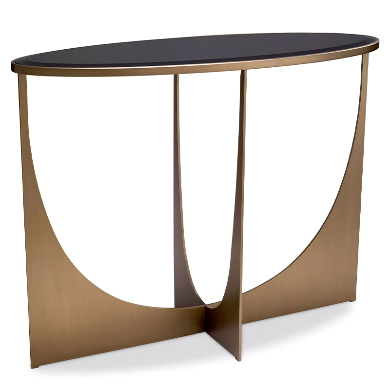 Консоль Eichholtz Console Table Elegance Черный Латунь в Перми | Loft Concept 