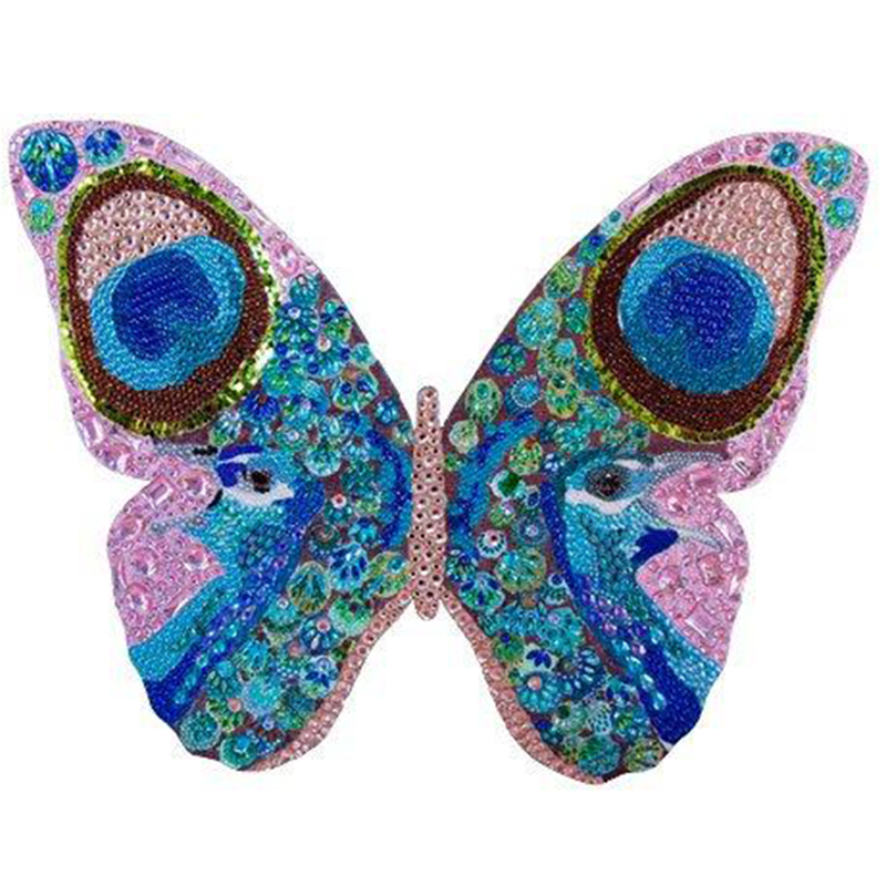 Картина “Peacock Bedazzled Butterfly Cut Out” Мульти в Перми | Loft Concept 