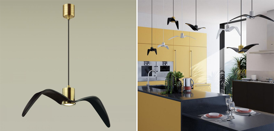 Подвесной светильник Seagull Gold черный Подвесной светильник Seagull Gold черный - Loft-Concept в Перми