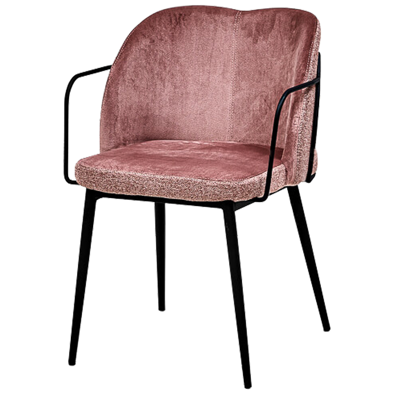 Стул Raymond Stool pink Дымчатая Роза Черный в Перми | Loft Concept 