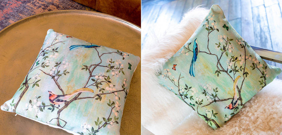 Декоративная подушка Beige and Green Chinoiserie 4 Декоративная подушка Beige and Green Chinoiserie 4 - Loft-Concept в Перми