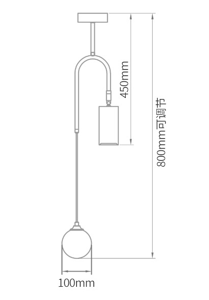 Потолочный светильник Ando Wooden Metal Brass Light 2 плафона в Перми